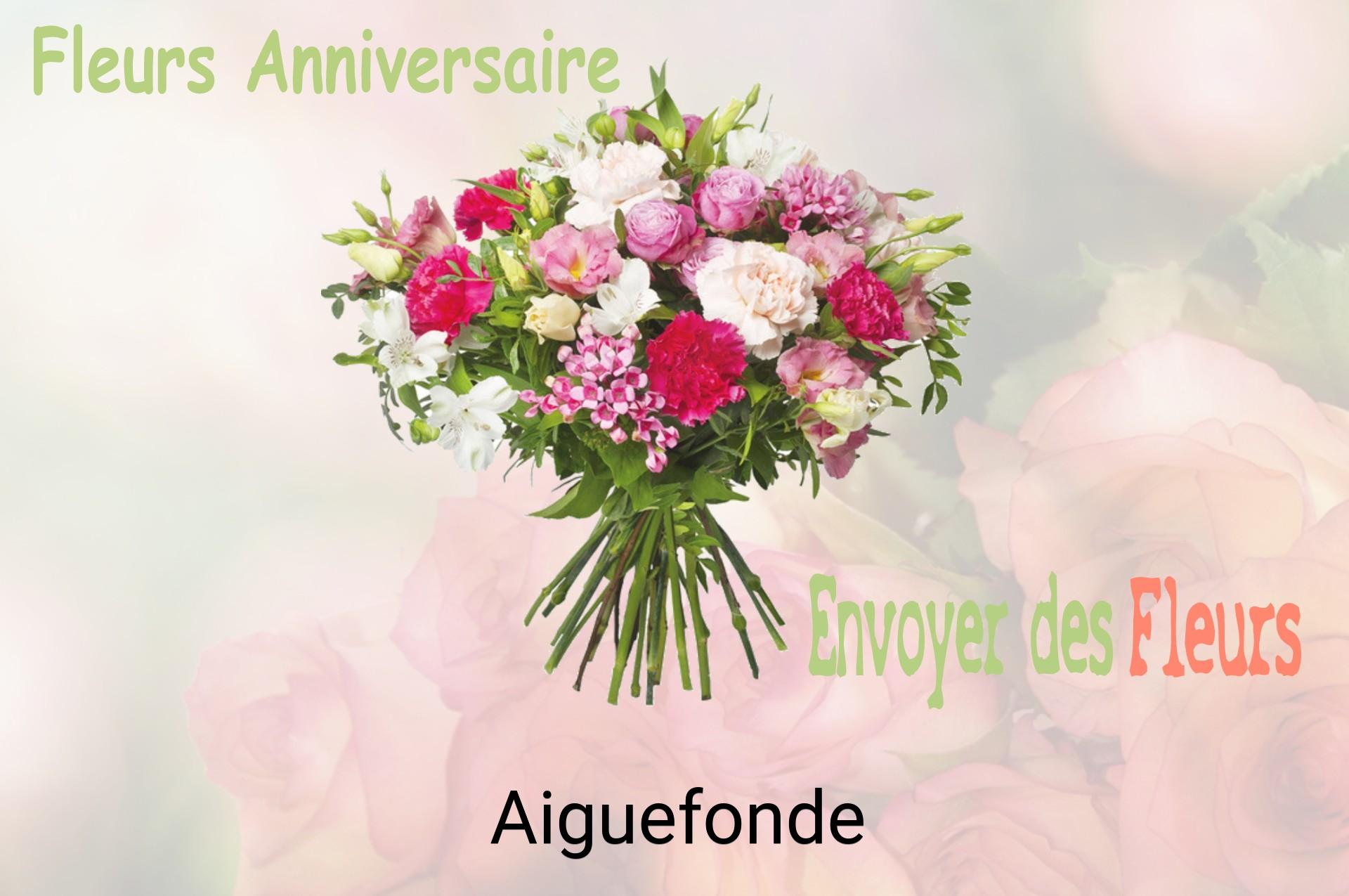 Bouquet de fleurs d’anniversaire livré à Aiguefonde